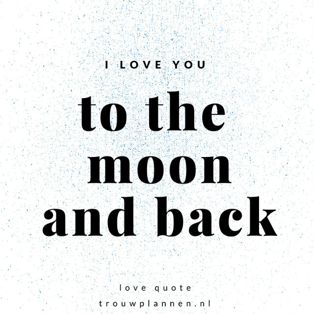 love quote moon and back