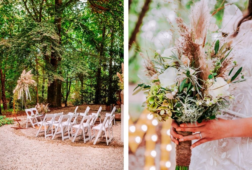 floral bohemian styled shoot