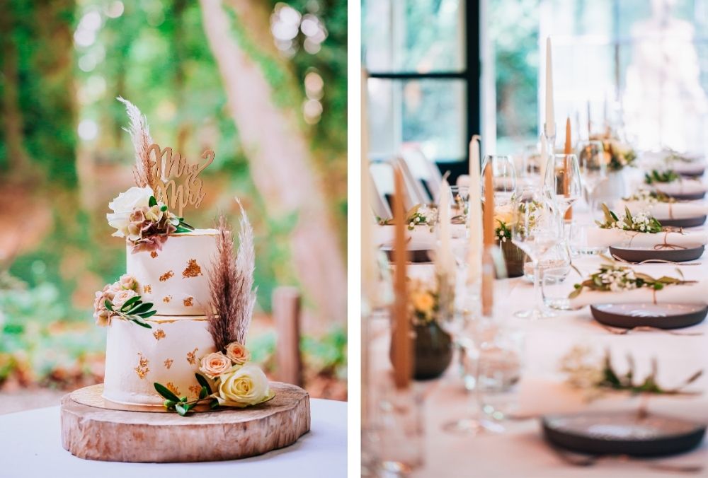 floral bohemian styled shoot