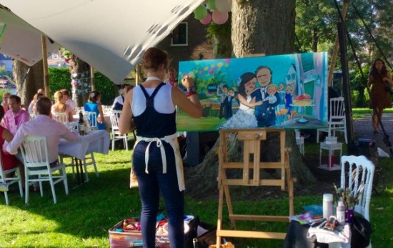 live painting by peggy van gurp